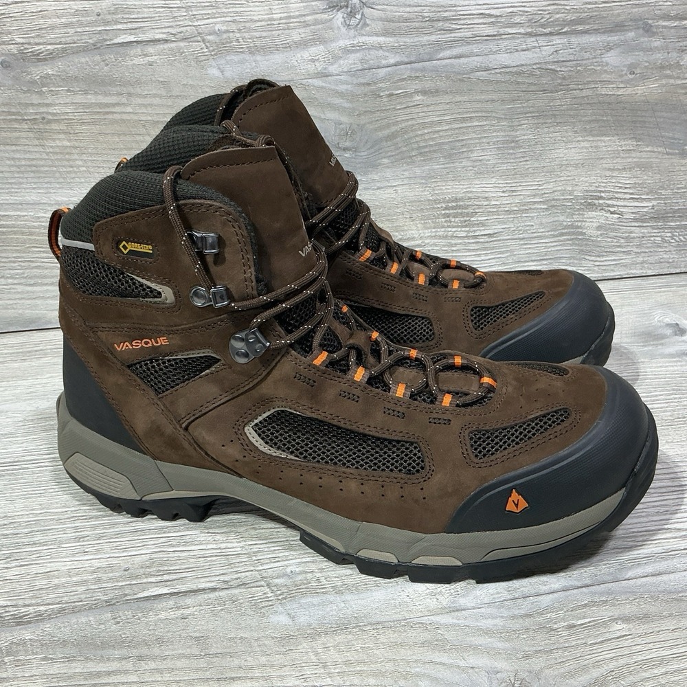Vasque Breeze 2.0 Mid GTX Brown Leather Gore Tex Hiking Boots Mens Size 15 M US